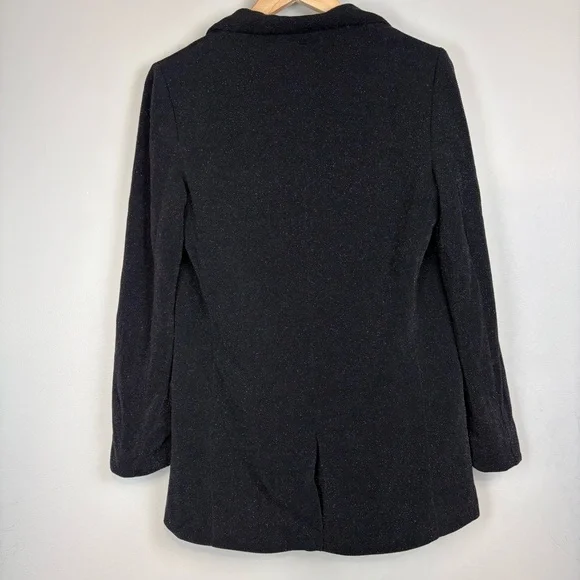 ALLSAINTS Aleida Shimmer Blazer Black Sz 6 - Picture 15 of 16